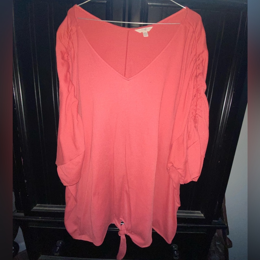 Coral Plus Size Blouse